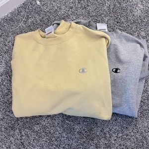 two champions crewnecks for sale !